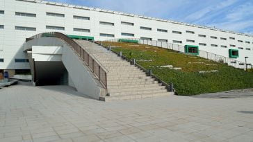 Vista exterior en la llegada al Hospital de Rancagua