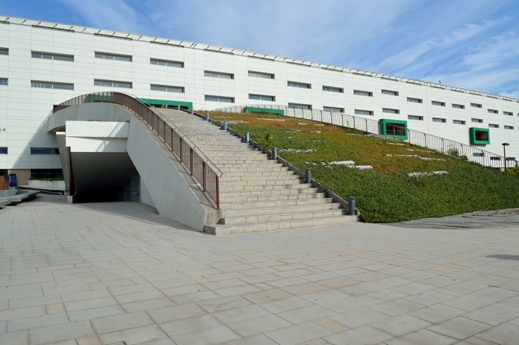 Vista exterior en la llegada al Hospital de Rancagua