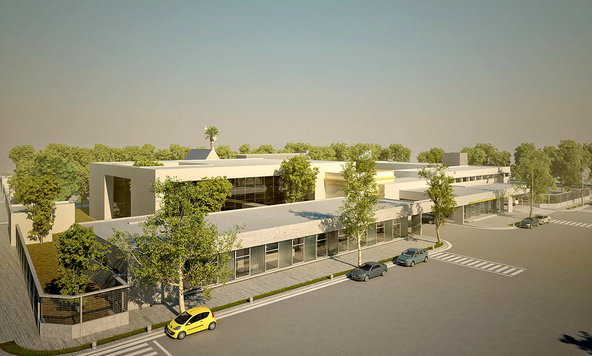 Futura vista general del Hospital Nuestra Señora de Luján