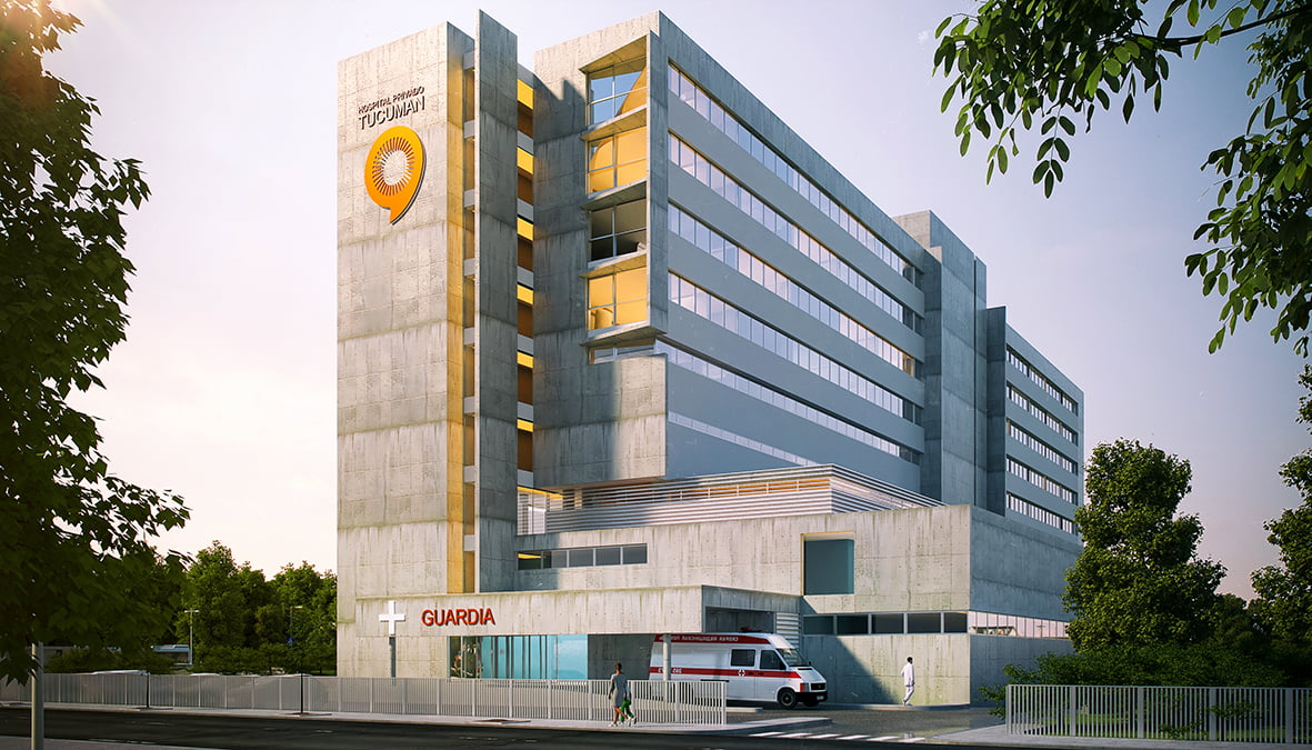 Imágenes a nivel peatonal del proyecto que propone un polo de desarrollo médico-científico de vanguardia