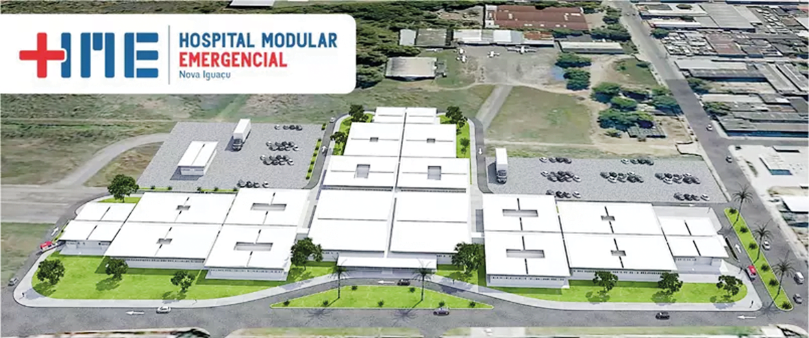 Hospital de Campaña de Nova Iguazú, em Río de Janeiro, el único em funcionamento em 2021 (Foto: Gobierno de Río de Janeiro)