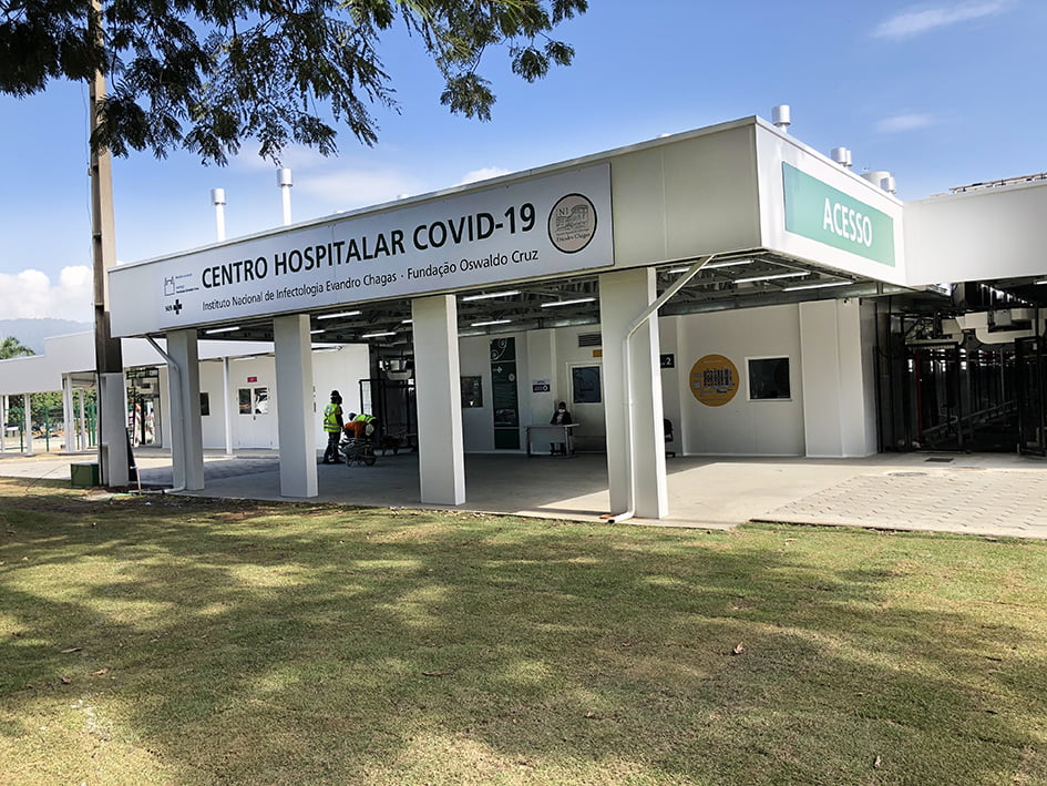 Centro Hospitalar Covid 19 - INI / FIOCRUZ - Fachada