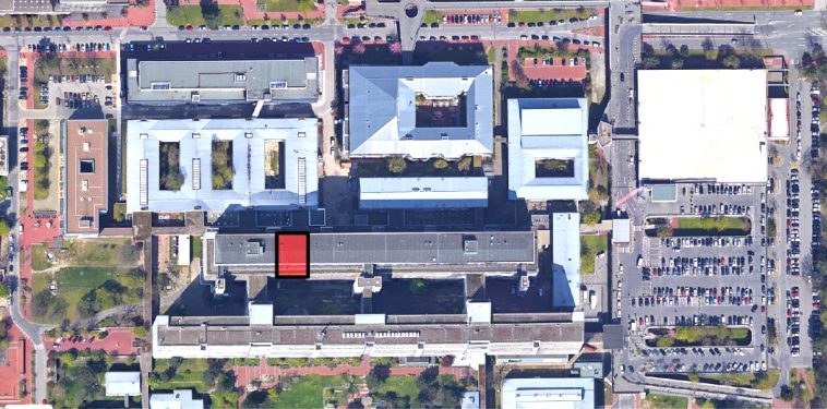 Instituto de Neurorradilogía: ubicación en una imagen satelital