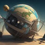 Imagen creada con la IA Leonardo.ai usando el prompt: internet de las cosas