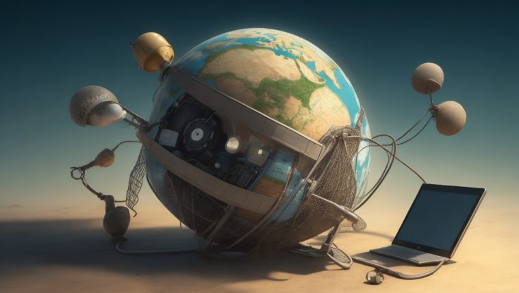 Imagen creada con la IA Leonardo.ai usando el prompt: internet de las cosas