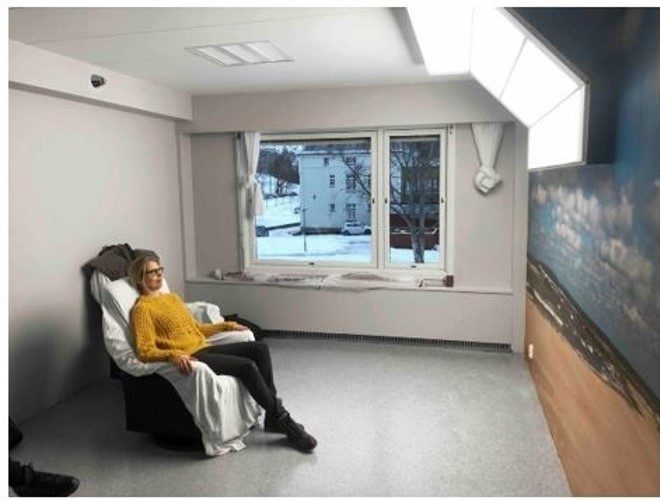 Hospital Valen, Noruega. Terapia de luz para pacientes bipolares