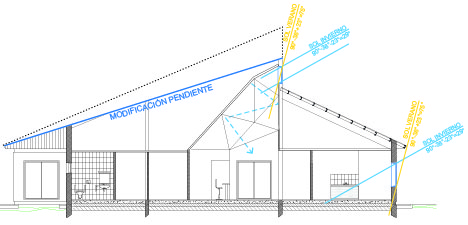 Corte con adaptaciones para Zona BioAmbiental V. Frío. Fuente: Elaboración Propia.