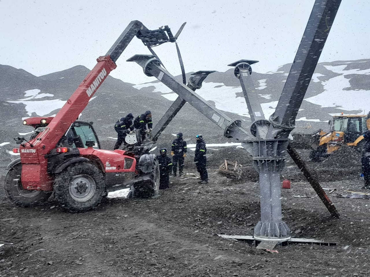 Montaje estructura módulo habitacional