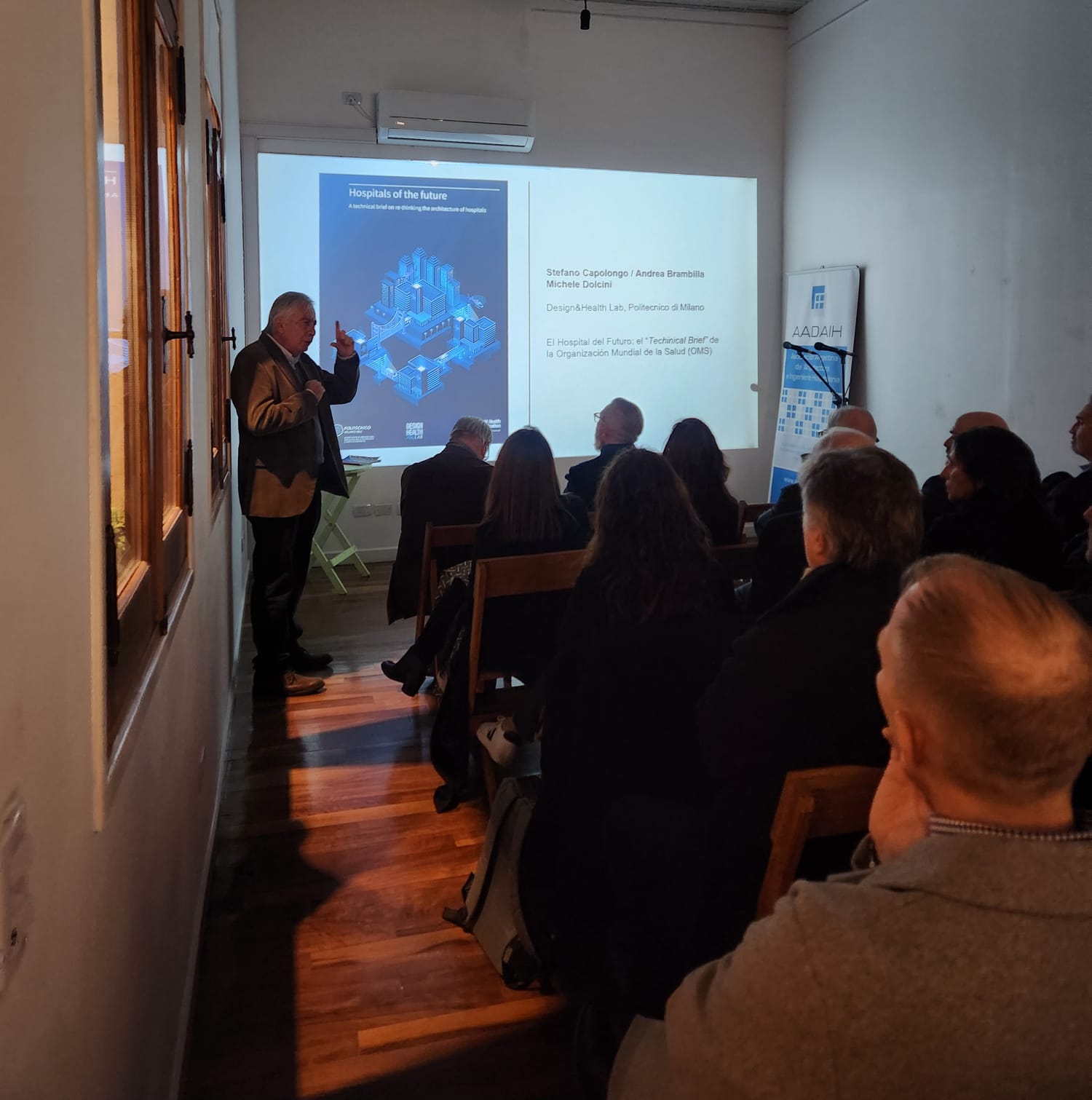 Imágenes tomadas en el Centro Cultural La Tomada durante la presentación del Anuario Digital AADAIH 2024