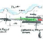 Croquis de Renzo Piano para el Centro de Cirugías de Emergencia para niños en Uganda