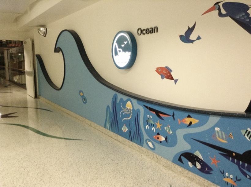 El tema “Elementos de la naturaleza”, Seattle Children's Hospital.